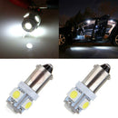 10Pcs T11 BA9S 5050 5 SMD 6000K White LED Car Interior Dome Map Light  OZ
