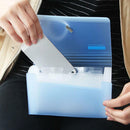 Mini Size Bill Receipt Document Expanding File Folded Bag Storage A6 Plastic