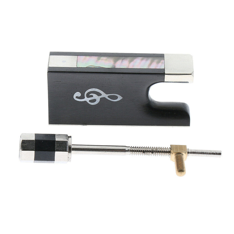 1 Set Full Size Violin Fiddle Bow Ebony Frog Screw for Violin Fiddle Lovers