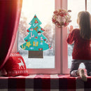 DIY Diamond Painting Window Stickers Christmas Tree Shape Wall Decals Decor