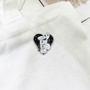 Love Heart Coffee Cup Ghost Brooch Clothes Lapel Badges Ornaments (Style 1) A