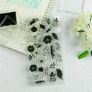 Feather Flower Silicone Clear Transparent Seal DIY Stamp Sheet Photo Album M8D8