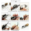 Lock Stitch Sewing Awl Thread Kit Stitch Leather Needles Fabric Freeshippin A0S7