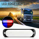 12-24V 10 LED Car Truck Side Marker Lamp Strobe Warning Light (Red+Blue)