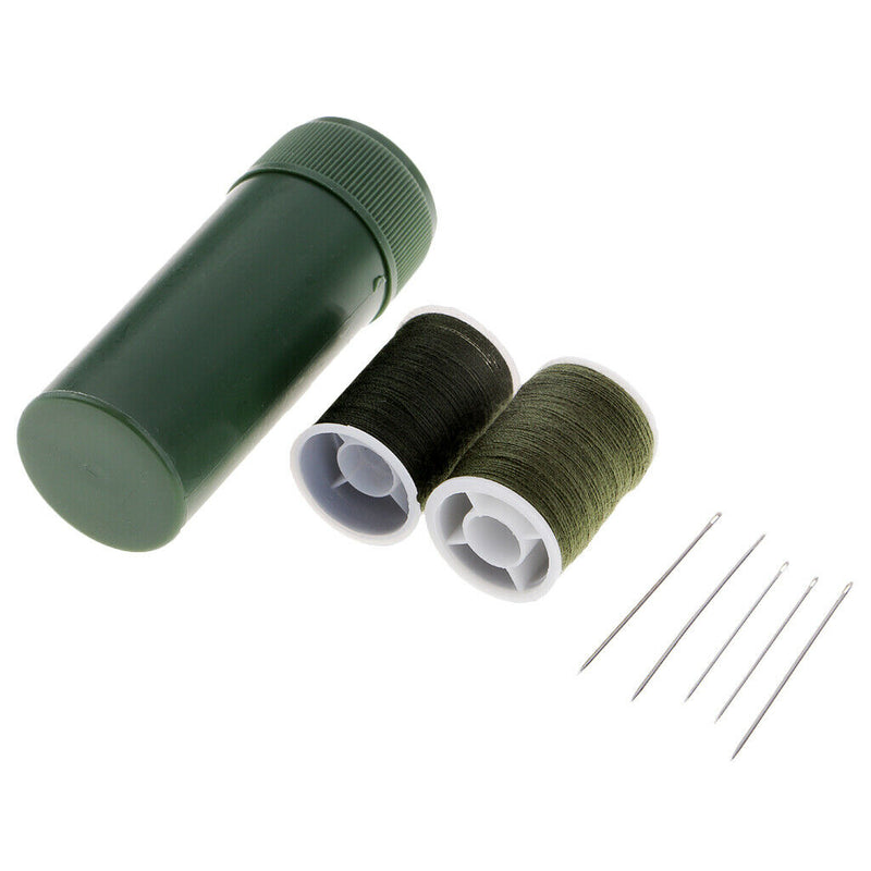 1 Set Green Portable Needle and Thread Sewing Kit for Daily Home Travel Used