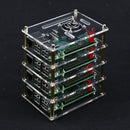 Stackable Case with Cooler Fan, Four-Layer Transparent Acrylic Case Enclosure