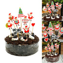Merry Christmas Nine sets of Santa Claus Cake topper Party Supplies Decorati 3C