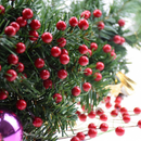 100X Artificial Red Holly Berry Christmas Decor On Wire Bundle Garland Wreath AU