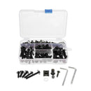 1Set Black M6 M5 Fairing Bolts Fastener Clip Screw Nut Kit for Motorcycles