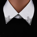 Triangle Brooches Collar Lapel Pins for Men Suits Accessories Retro Hollow