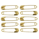 Approx.1000 Metal Safety Pins 20mm Patchwork Quilting Sewing Multi Craft Golden