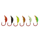 6 Pieces Winter Mini Ice Fishing Lures Lead Jig Head Ice Fishing Hooks 22mm/1.4g