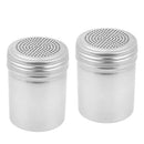 (Set of 2) Dredge Shakers 10 oz, Stainless Steel Spice Shakers Baking/Cooki A6V1