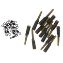 12pcs Fishing Lead Clips & 12pcs Rolling Swivels Carp Fishing Accessories