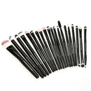 20pcs Eye Brushes Set Eyeshadow Foundation Brush Makeup Tools (Black) A