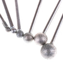 6pcs Round Diamond Grinding Wheel 3mm Round Shank for Rotary Tool ME