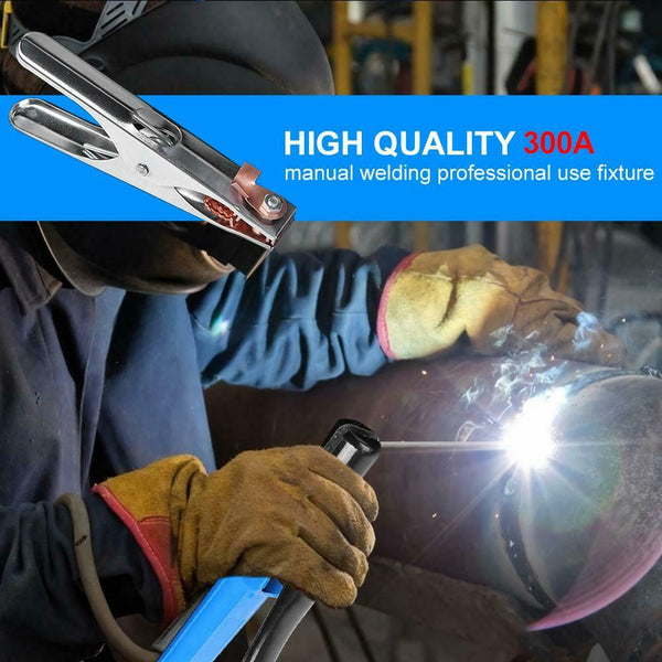 300A Earth Ground Cable Clip Clamp Welding Manual Welder Electrode Holder A#S