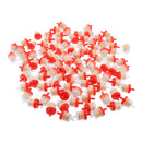 100PCS 1/4" 6mm Universal Motorcycle Hose Inline Fuel Gas Filter - Orange