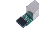 Internal motherboard 9pin to 2port USB2.0 a female adapter converter PCB boar Gw