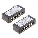 4 Ports POE Injector Over Ethernet Power Splitter Supply Module (Pack of 2)