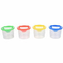 Translucent Plastic Non - Spill Paint and Water Pots with Lids and Stoppers M3E8