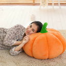 2pcs Pumpkin Design Toys Soft Plush Throws Home Office Car Decor Pillow M+L