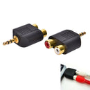 3.5mm Jack to 2 RCA Adaptor Twin Phono Y Splitter Stereo Male to 2 x Female JCSE