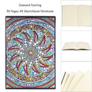 DIY Mandala Special Shaped Diamond Painting 50 Pages A5 Sketchbook Notebook