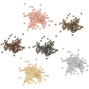 100x Snowflake Spacer Beads Charms Necklace Bracelet DIY Craft 4mm metalic black