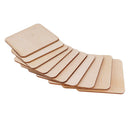 15x Wooden Square Shape Unfinished Wood Craft Blanks Squares DIY 80 /120mm