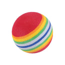 10Pcs Rainbow EVA Foam Sponge Golf Tennis Ball Swing Practice Training YII