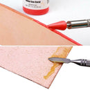 Dual-purpose 2 Brass Head Leather Edge Oil Gluing Dye Pen Paint Roller Tool