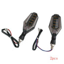2Pcs 30LED Motorcycle Motorbike LED Turn Signal Indicator DRL Light Blue / Amber