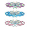 3pcs Butterfly Rhinestone Hair Clip DIY Crystal Bowknot Barrettes (Style 5) A