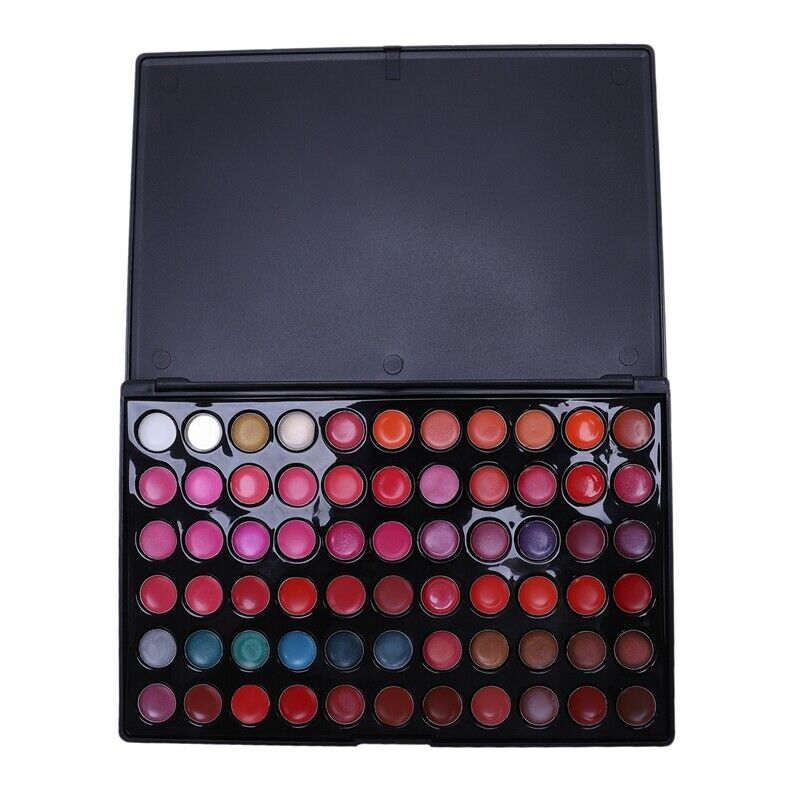 66 color lip gloss set makeup cosmetic palette lipstick O4G3