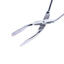 New Scissors Flat Tip Eyebrow Tweezers Clamp Clipper Stainless Removal Tool TE