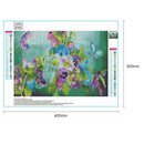 5D DIY Full Drill Diamond Painting Butterfly Flowers Cross Stitch Mosaic