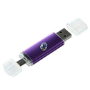 Memory 32GB USB drive OTG + mini USB Flash Drive for Notebook Purple