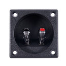 5X(Square Shape Double Binding Post Type Speaker Box Terminal Cup Black B4O9)