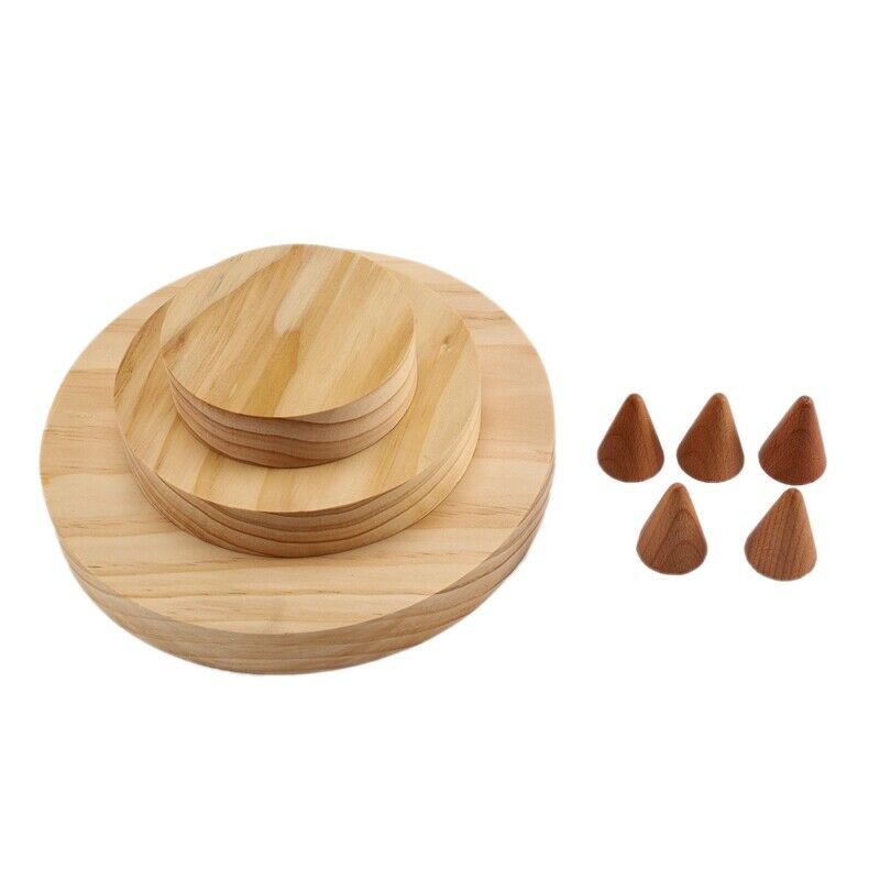 1 Set Showcase Wood Jewelry Display Stand Rings Display Stand for Earrings,