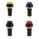 4 Pieces Mixed Color Momentary Horn Switch SPST DC 12V Vehicle Dashboard Parts