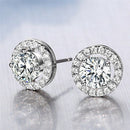 Classic Sliver Plated Heart Arrow Zircon Earrings Elegant Wedding Earrings JR