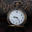 Korean version of the retro large DAD pocket watch alloy necklace watch poc V7W2