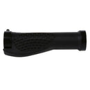 Pair Black Rubber Mountain Bike Bicycle Cycling Lock On Handlebar Grips