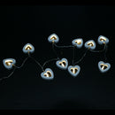 LED Warm Wooden Heart Shape String Fairy Lights For Xmas Wedding Decorations 3C