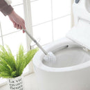 Toilet Brush Holder Set w/ Handle & Lid Bathroom Cleaner Holder Black