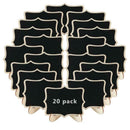 20pcs Mini Blackboard Wooden Wedding Table Number Signs Chalkboard w/ Stand