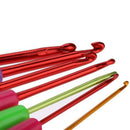 7pcs Multicolor Plastic Knitting Needles Crochet Hooks Kit With Ergonomic G V5E2