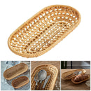 2PCS Fruit Bread Basket Tray Storage Basket Woven Fruit Basket Eco-friendly