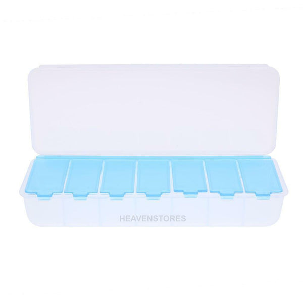 Large 7 Compartment Holder Convenient Jewelry Contact Lens Storage Box hv2n